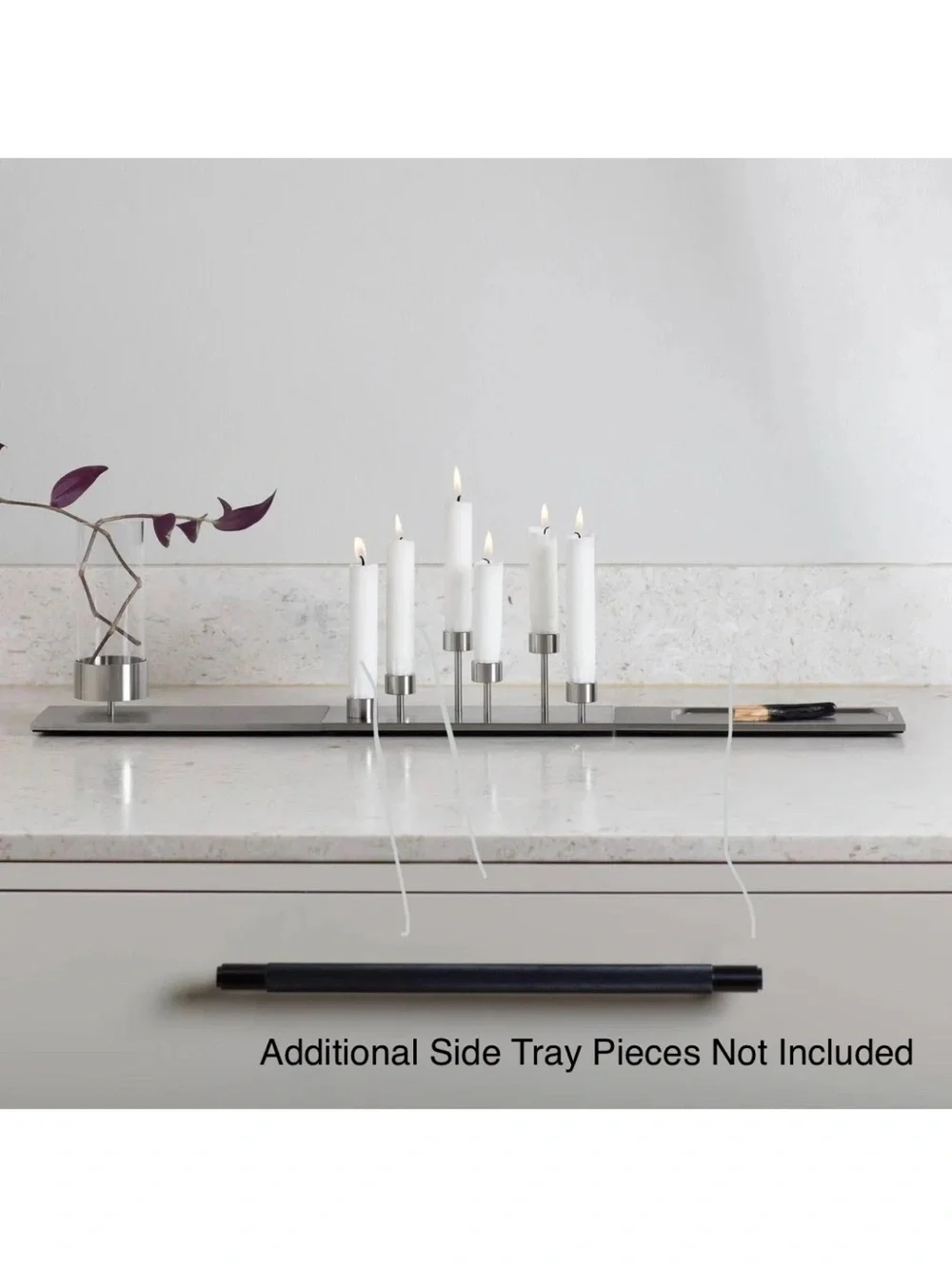 Buster + Punch Machined Candelabra Steel 9 inch Candle Holder New in Box